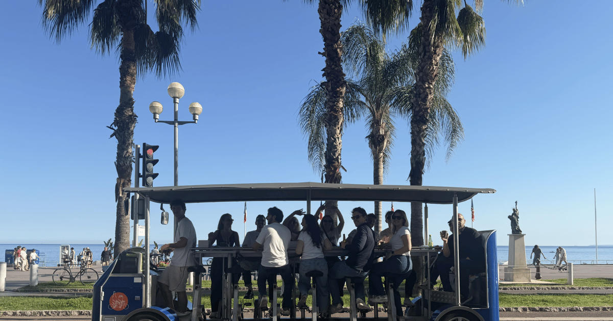 Beerbike, visite de Nice en vélo bar
